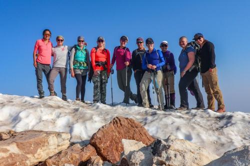High mountain snow